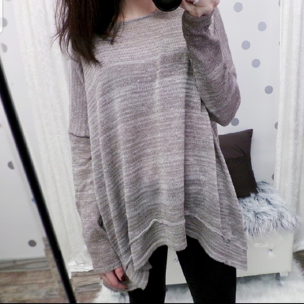 Oversized Loose Knit Top